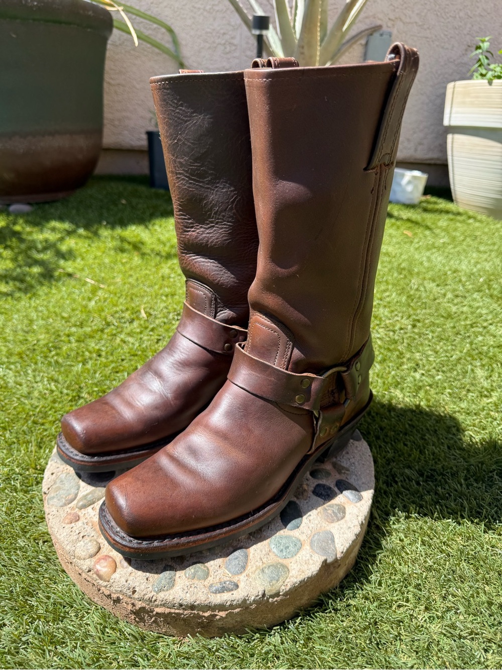 Frye Harness Leather Boots